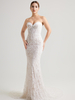 Relief Lace Bustier Mermaid Wedding Dress