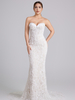 Relief Lace Bustier Mermaid Wedding Dress