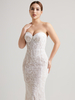 Relief Lace Bustier Mermaid Wedding Dress